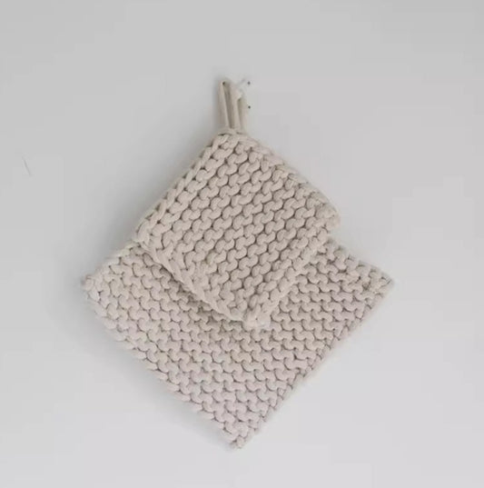 Cotton Crocheted Pot Holder