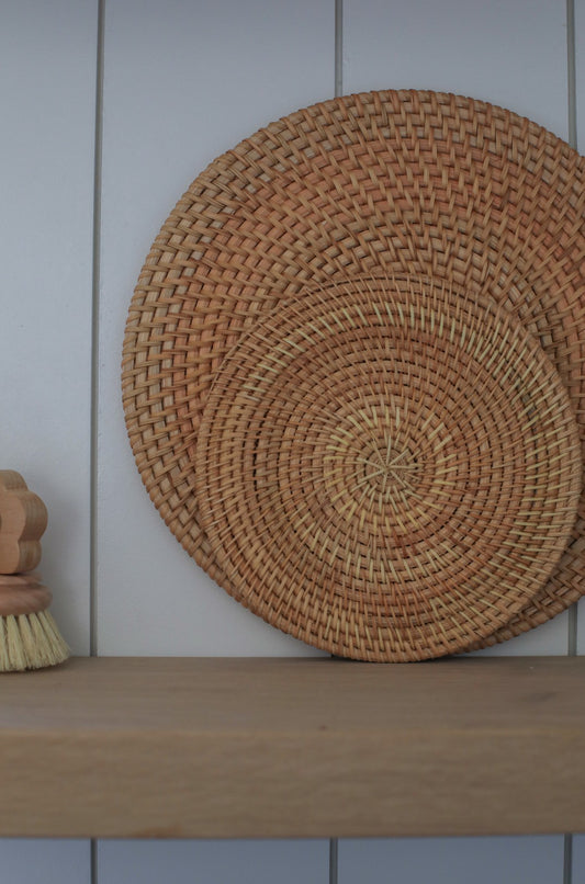 Natural Hand Woven Rattan Placemats