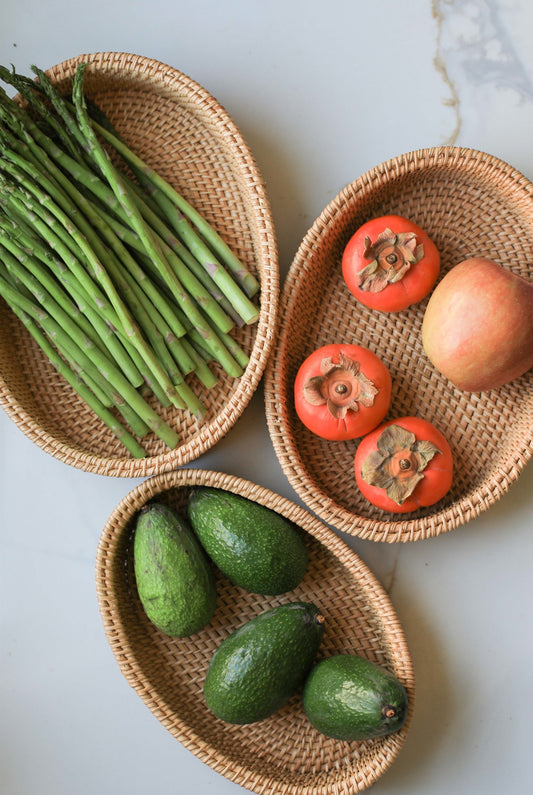 Rattan Oval Storage Tray