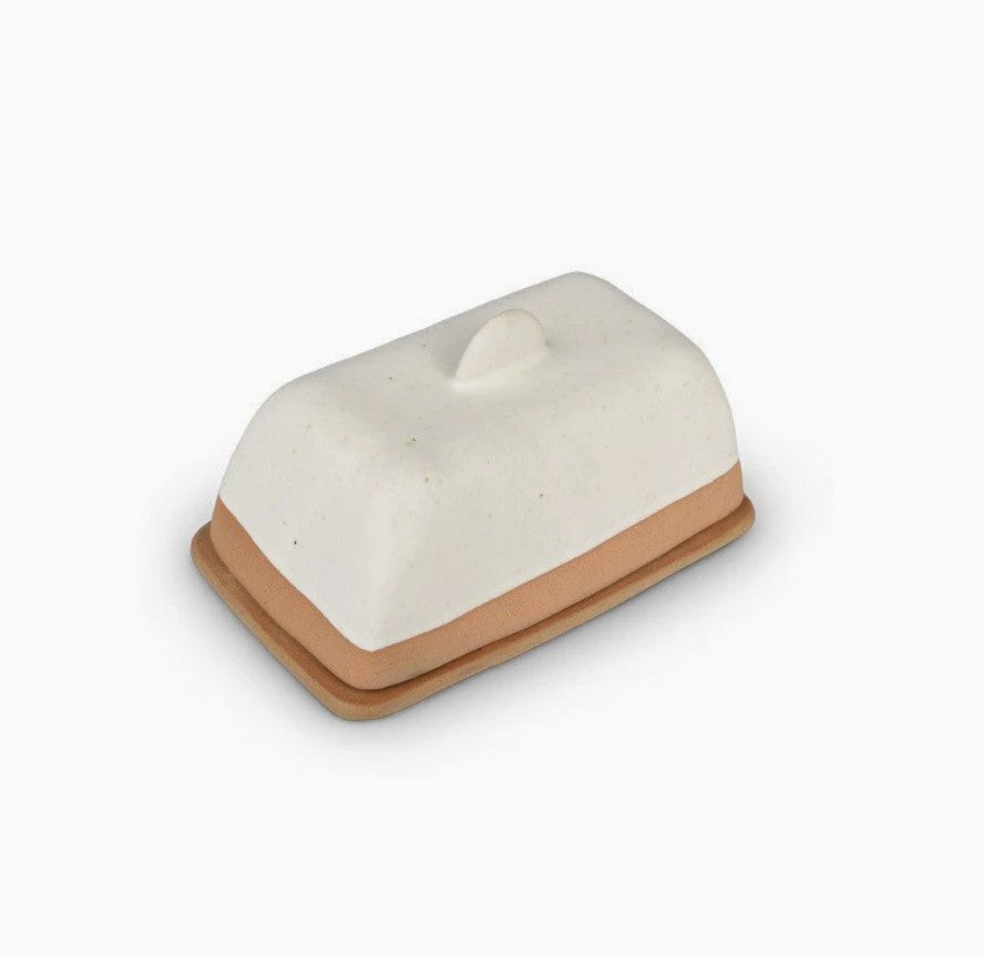 Speckled Butter Dish with Lid