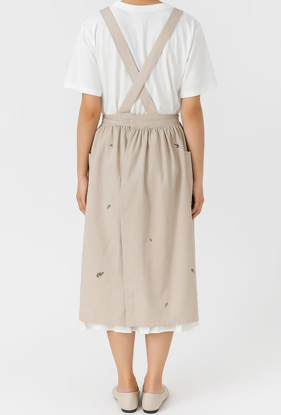 Embroidered Flora Apron