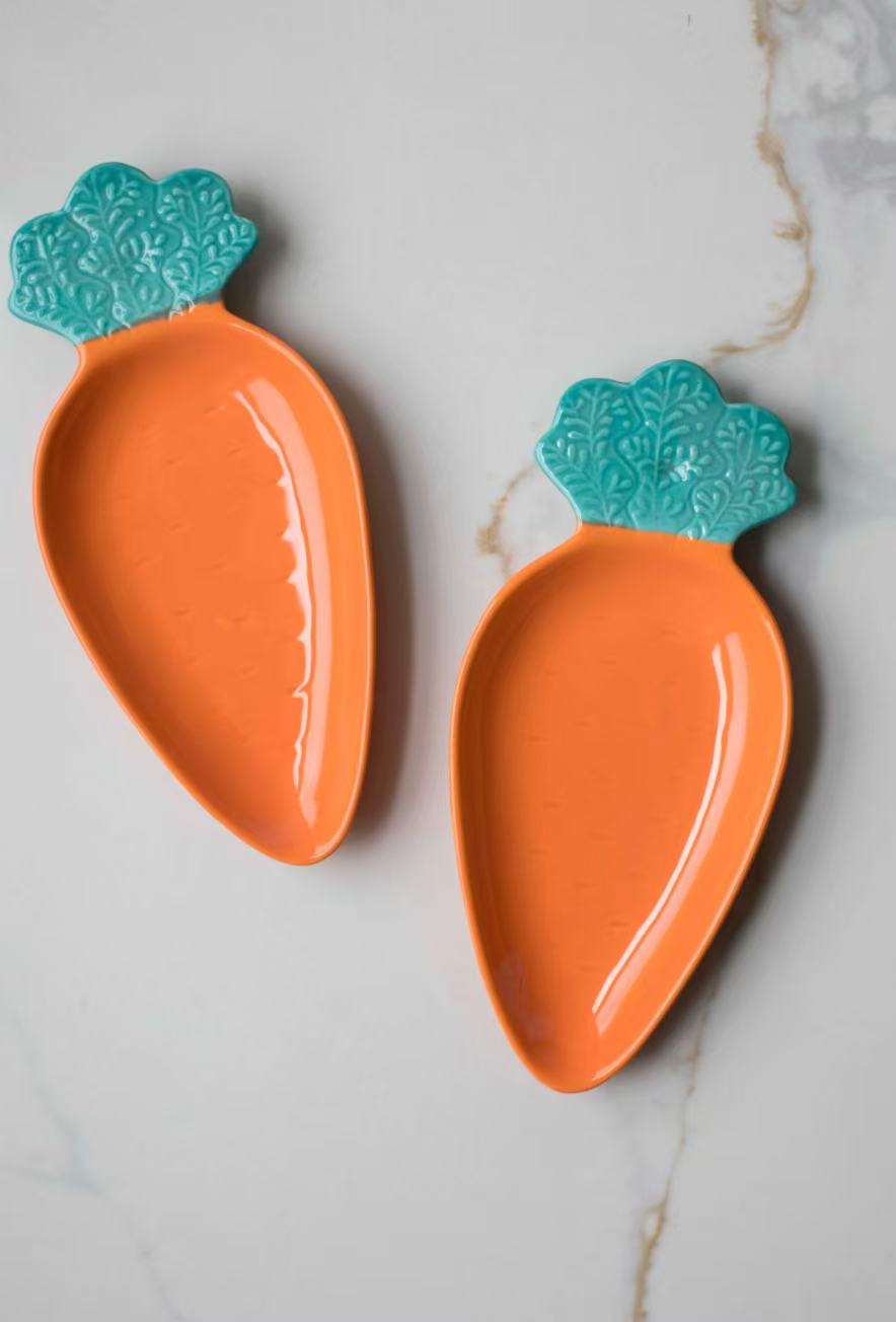 Mini Carrot Ceramic Plate