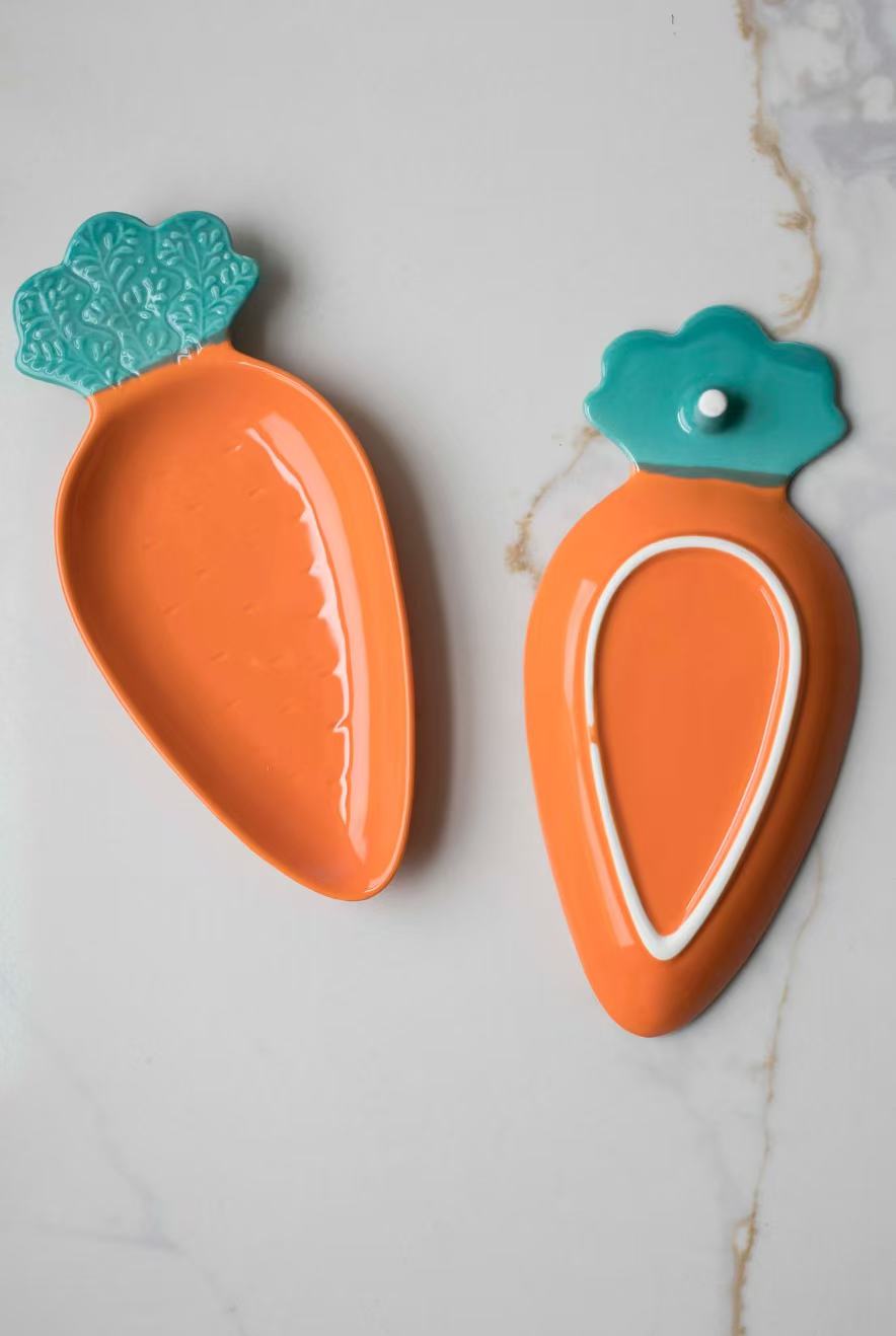 Mini Carrot Ceramic Plate