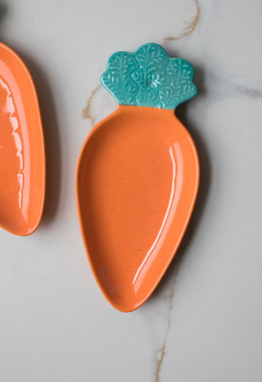 Mini Carrot Ceramic Plate