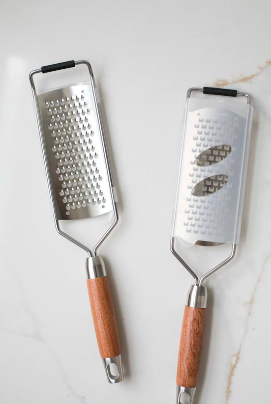 Cheese Grater with Walnut Wood Handle