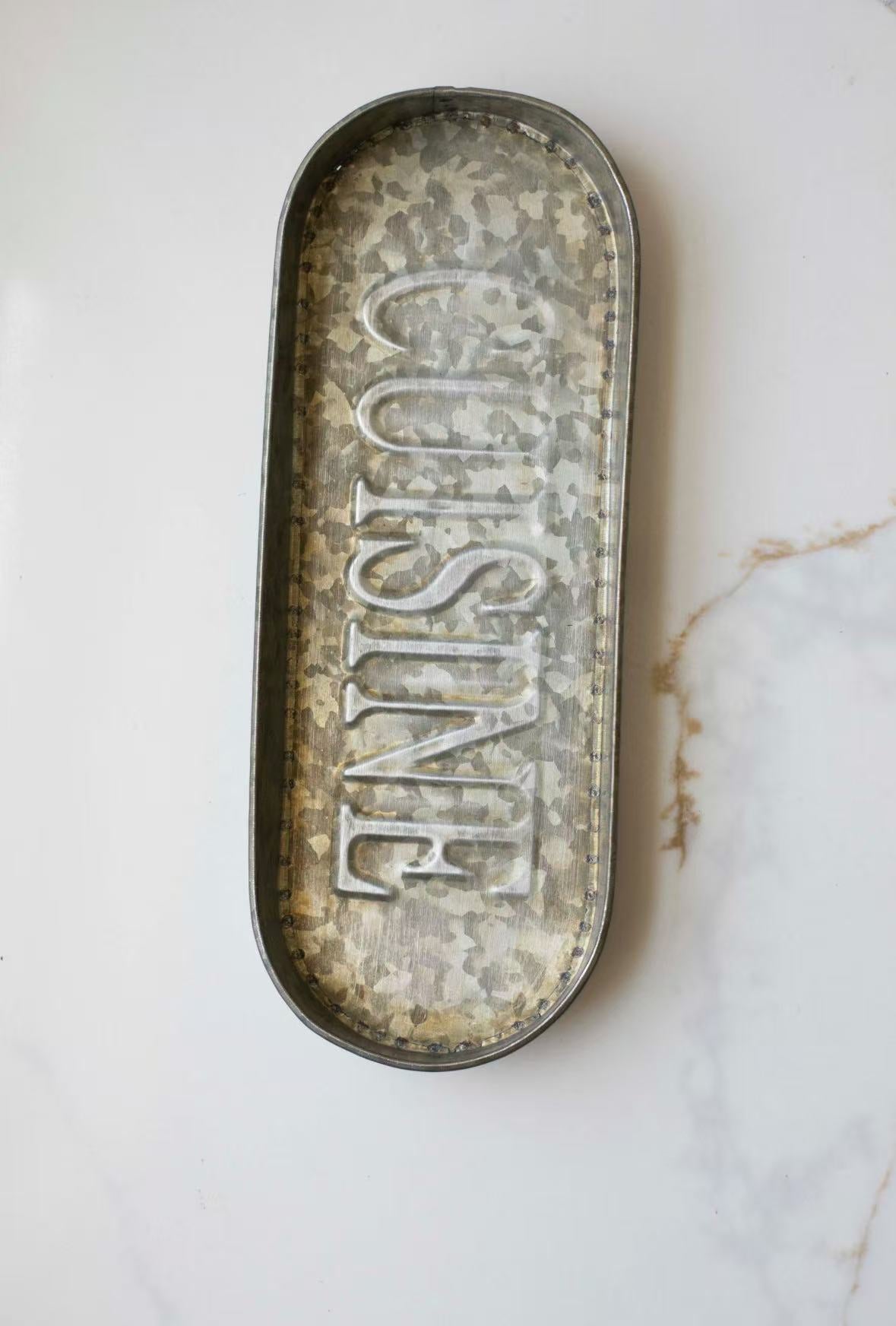 Vintage Farmhouse Oval Tray