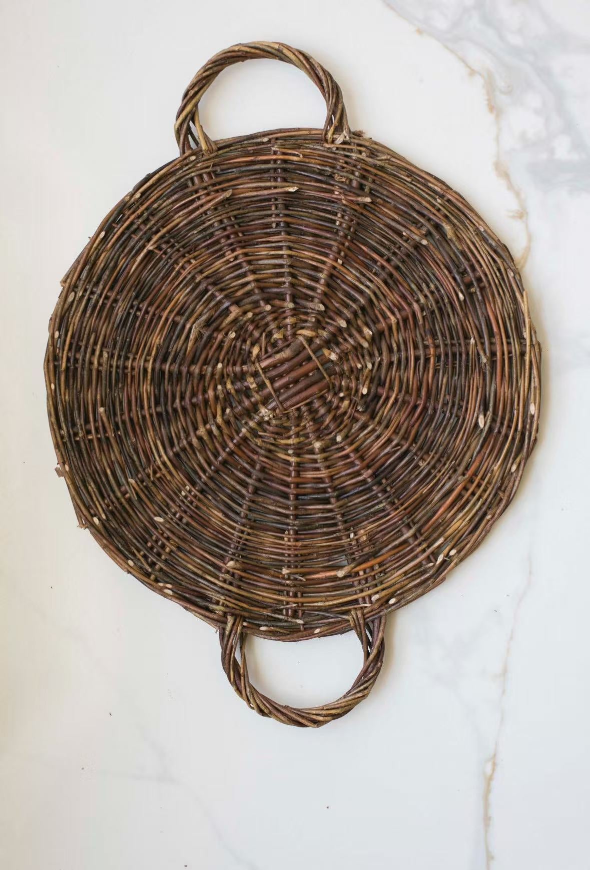 Handmade Farmhouse Wicker Tray