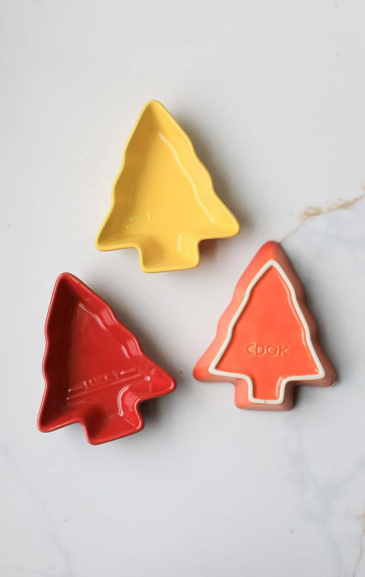 Mini Christmas Tree Candy Nut Dish