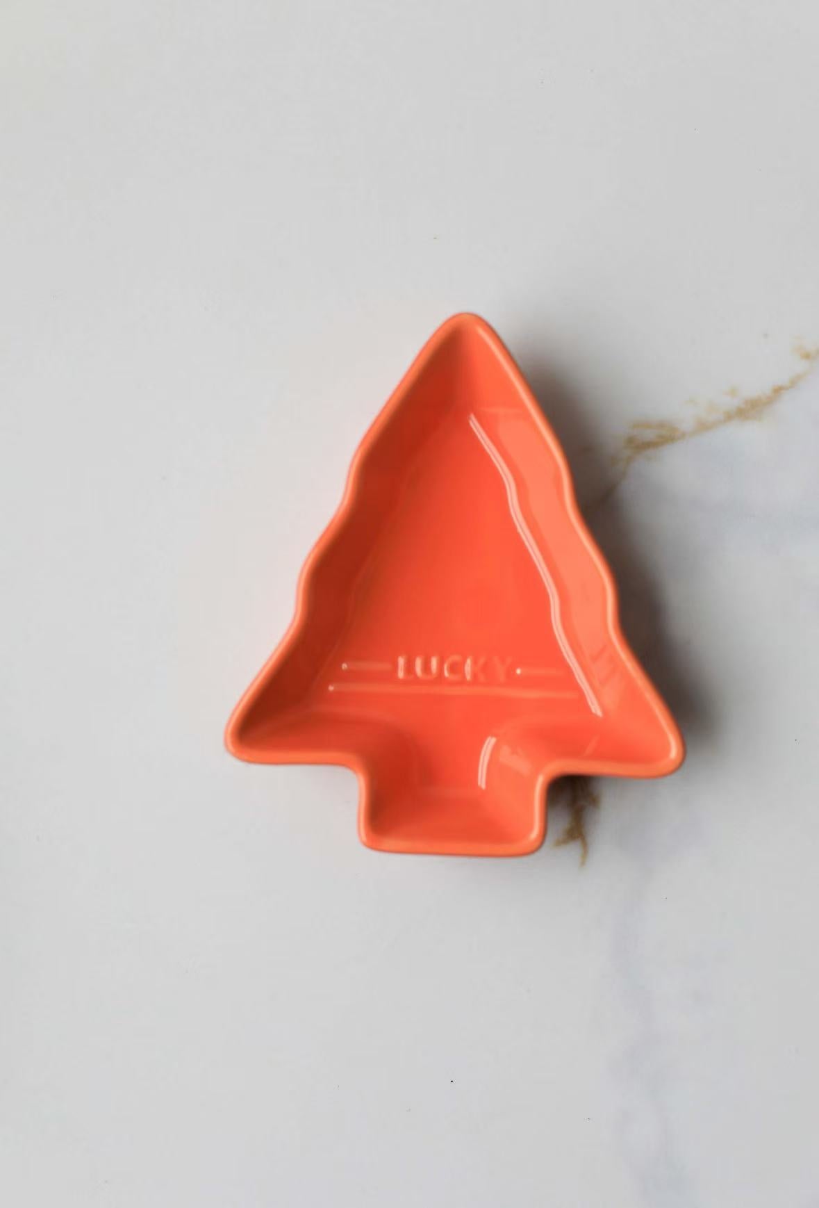 Mini Christmas Tree Candy Nut Dish