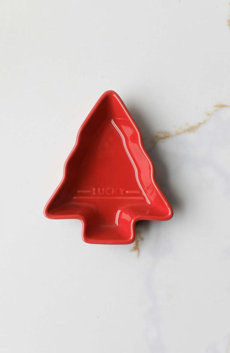 Mini Christmas Tree Candy Nut Dish