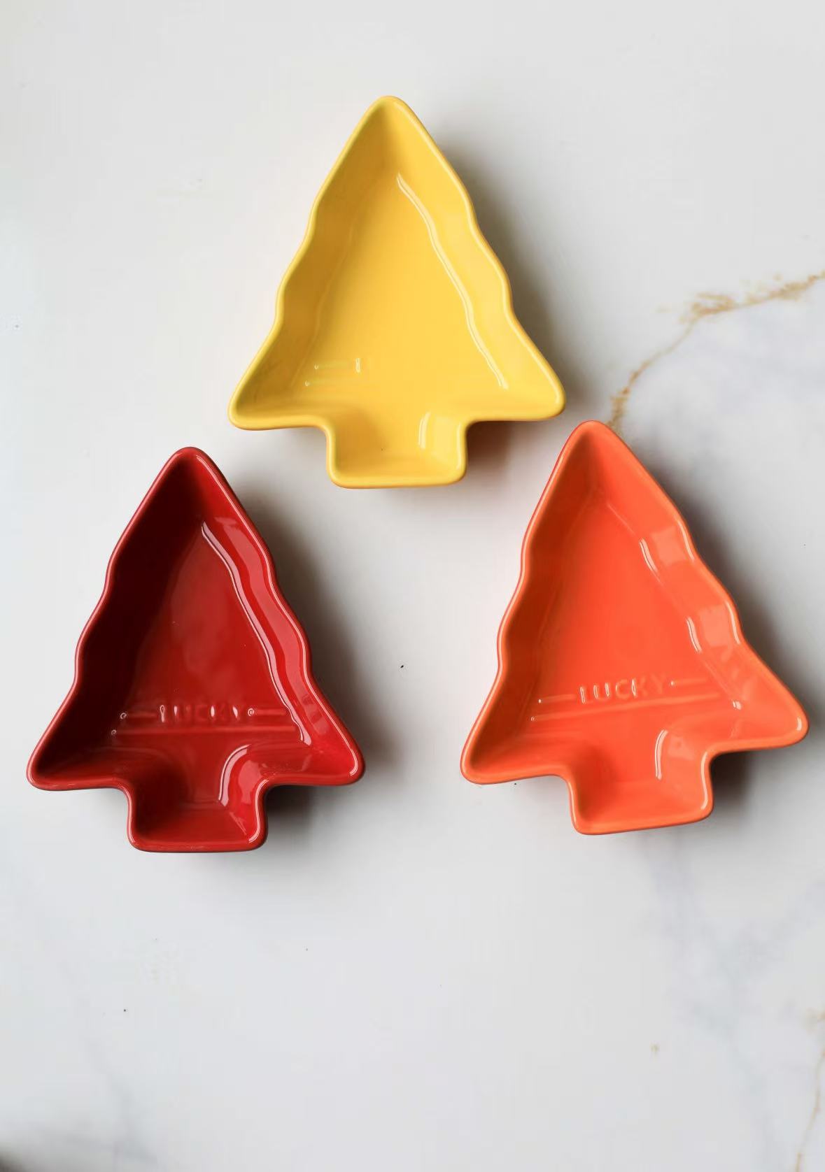 Mini Christmas Tree Candy Nut Dish