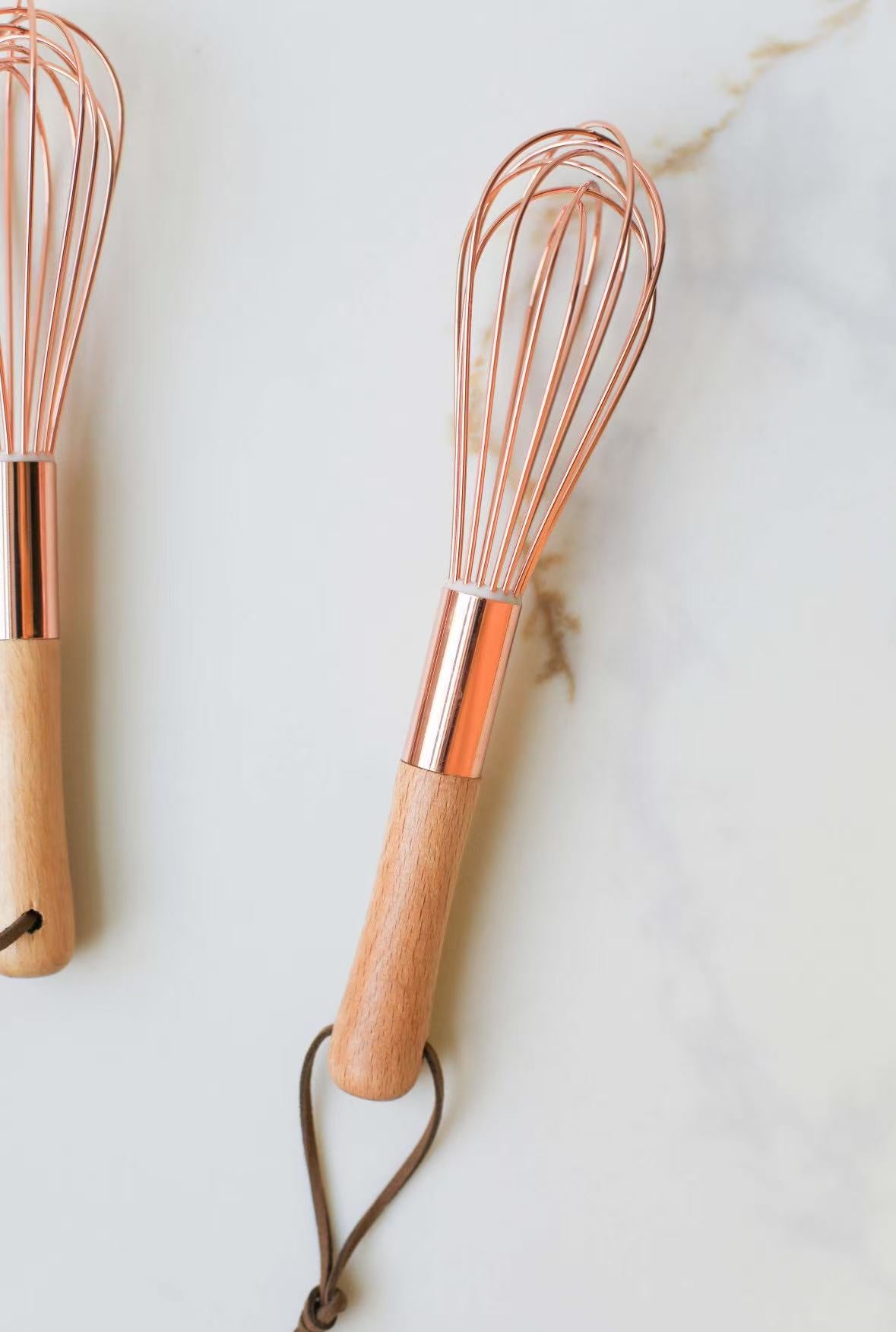 Mini Wooden Handle Egg Beater