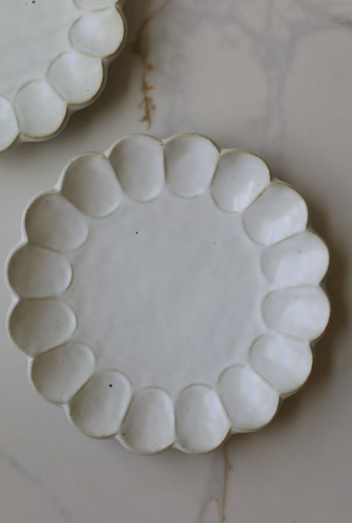 Dinner Plate with Scalloped Rim