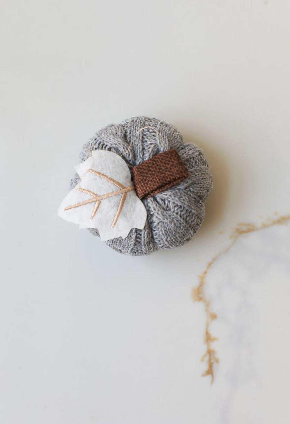 Mini Knit Pumpkins Fall Decorations