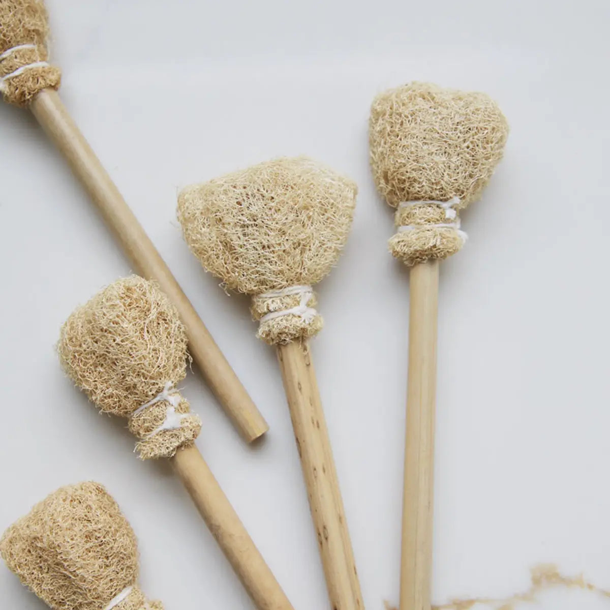 Natural Loofah Cup Brush