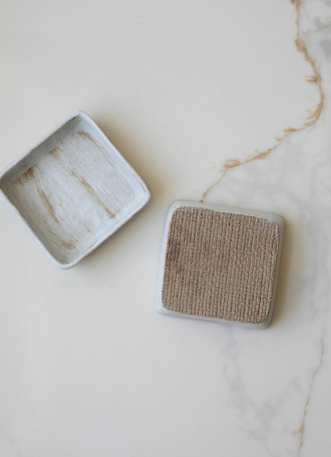 White Square Small Tray