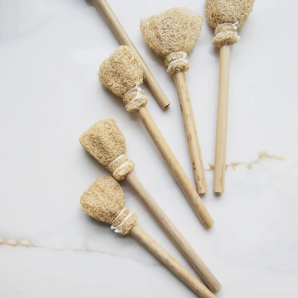Natural Loofah Cup Brush