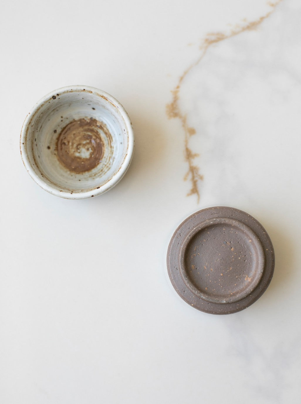 White Speckled Dip Bowl