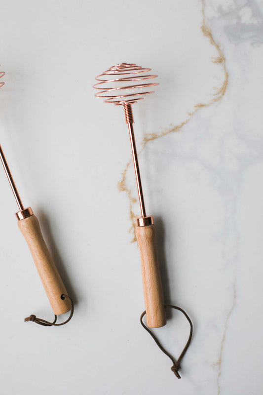 Rose Gold Stainless Steel Spiral Whisk