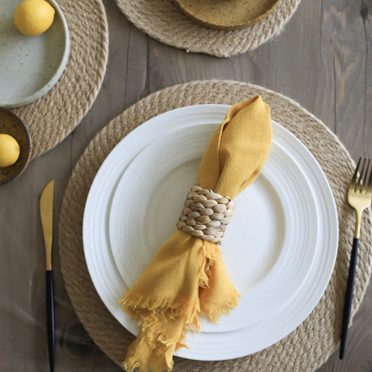 Plain Fringed Napkins