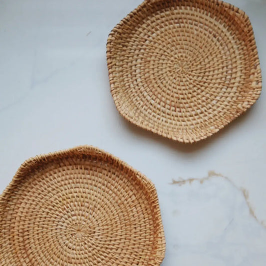 Natural Rattan Woven Tray