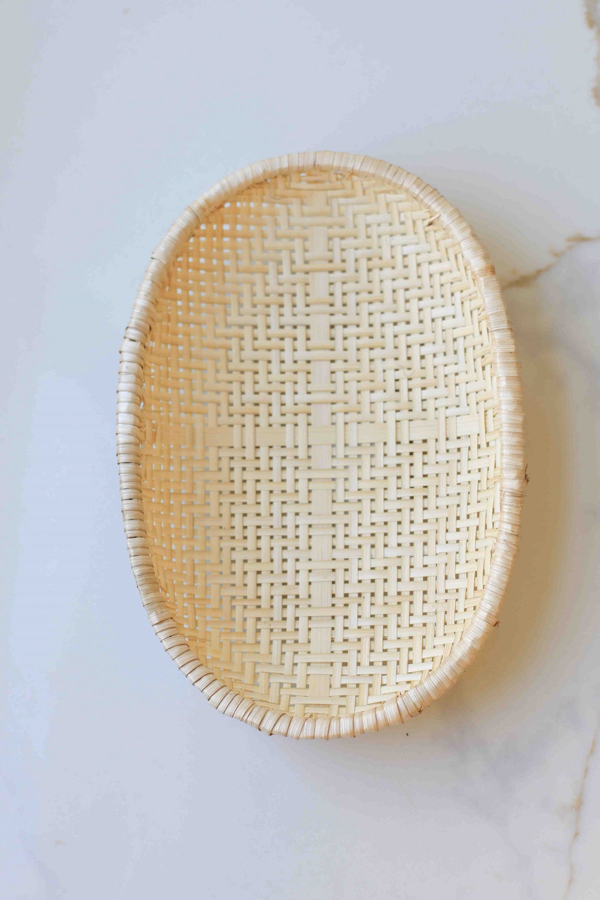 Smoked Bamboo Woven Basket Tray(Campfire Odor)