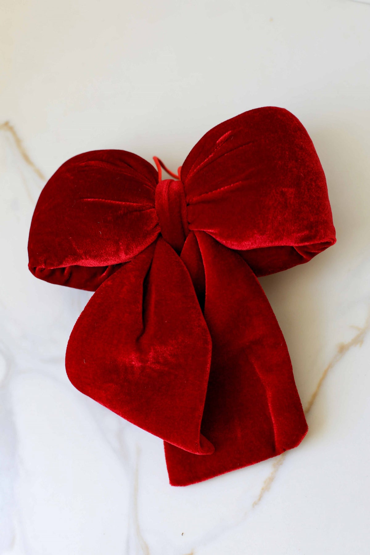 Christmas Red Velvet Bow Decoration