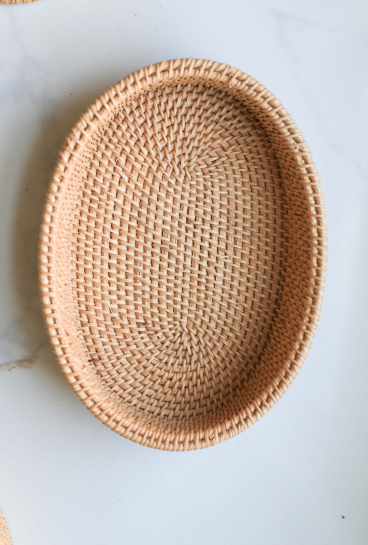 Rattan Oval Storage Tray