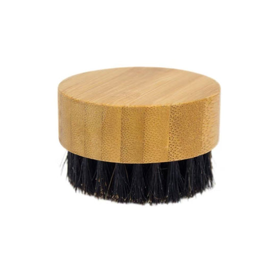 Round Bamboo Beard Brush