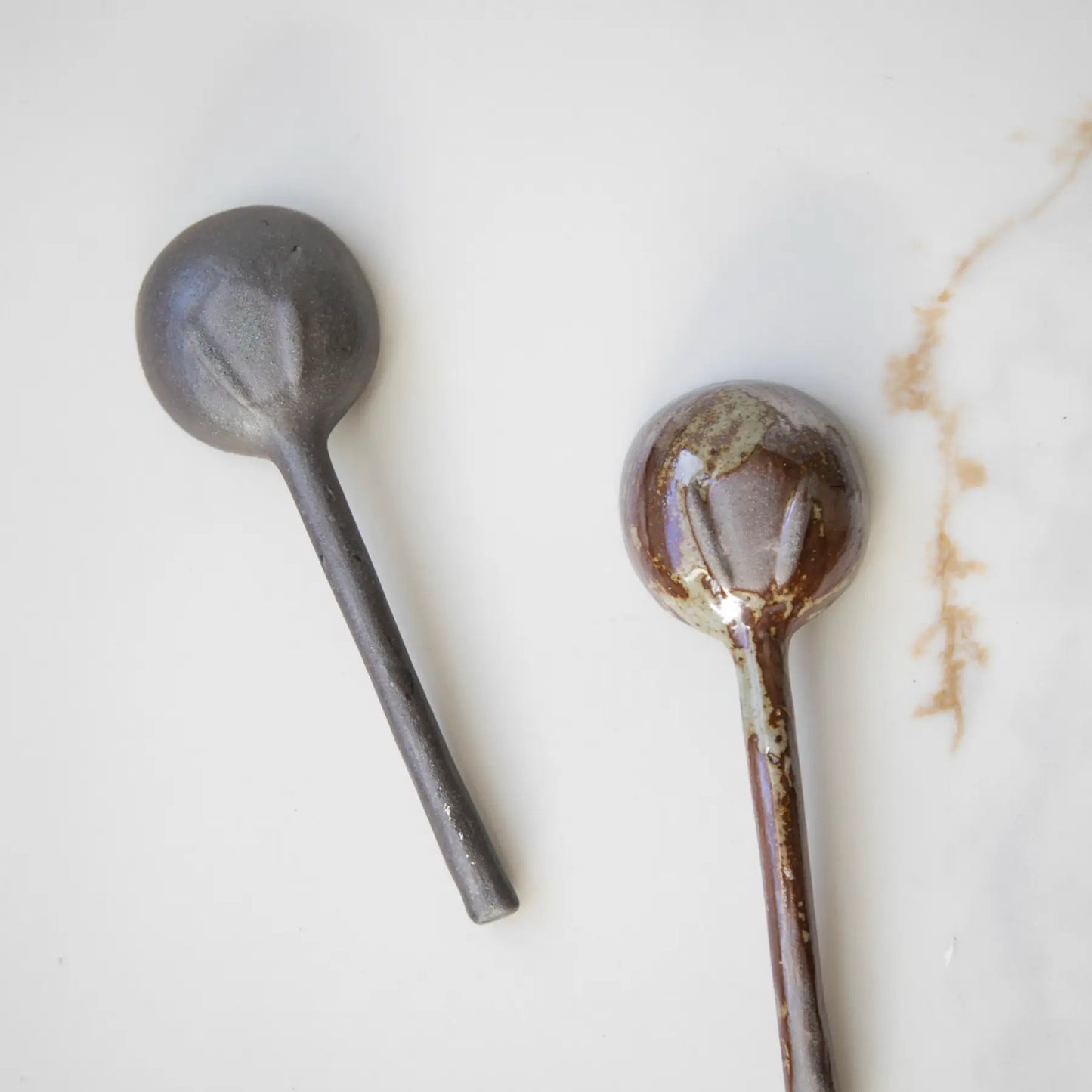 Dark Ceramic Spoons