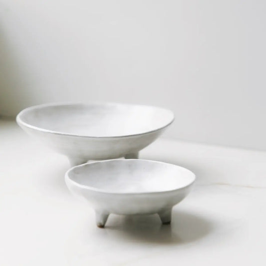 Footed Ceramic Display Bowl