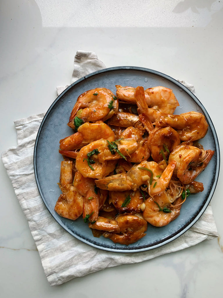 Butter Wasabi Shrimp with Garlic