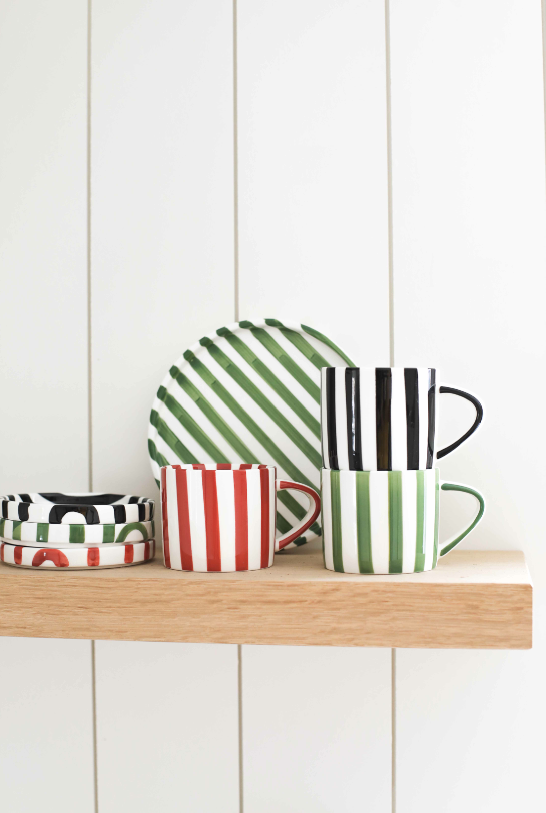 Simple Striped Ceramic Plate