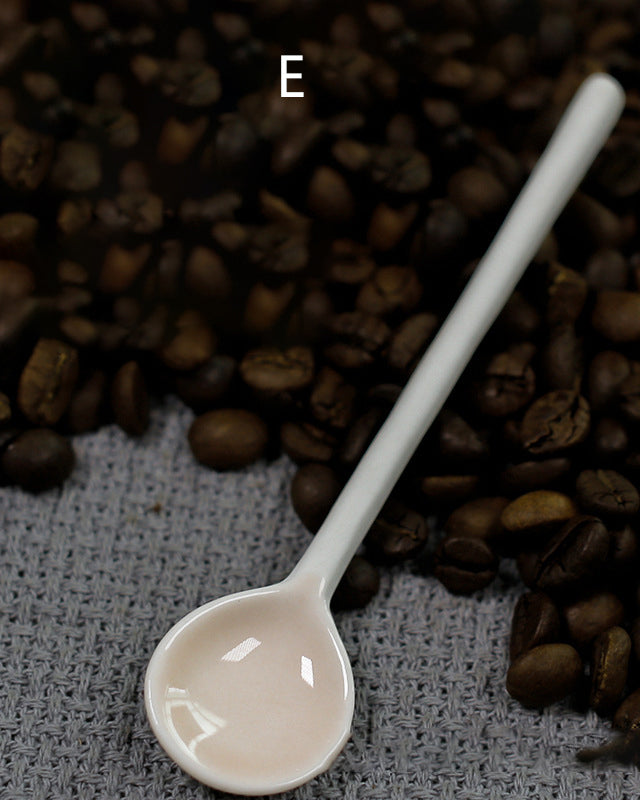 Vintage Ceramic Coffee Spoons