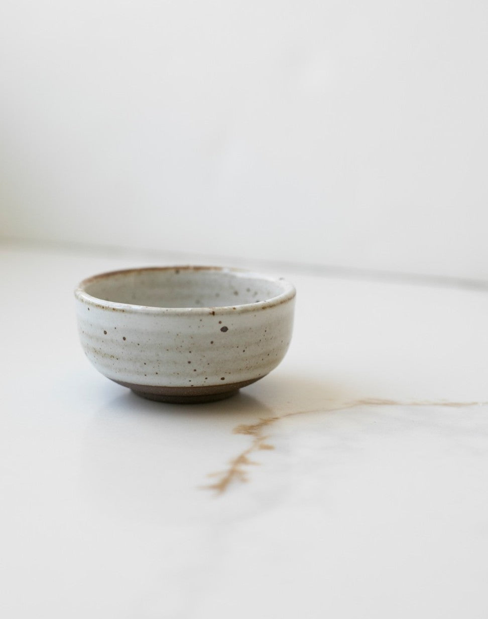 White Speckled Dip Bowl