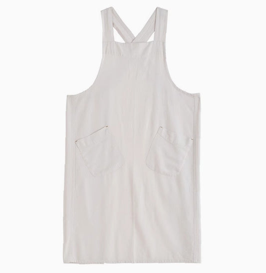 Light Cotton Linen Apron Cross Back Apron