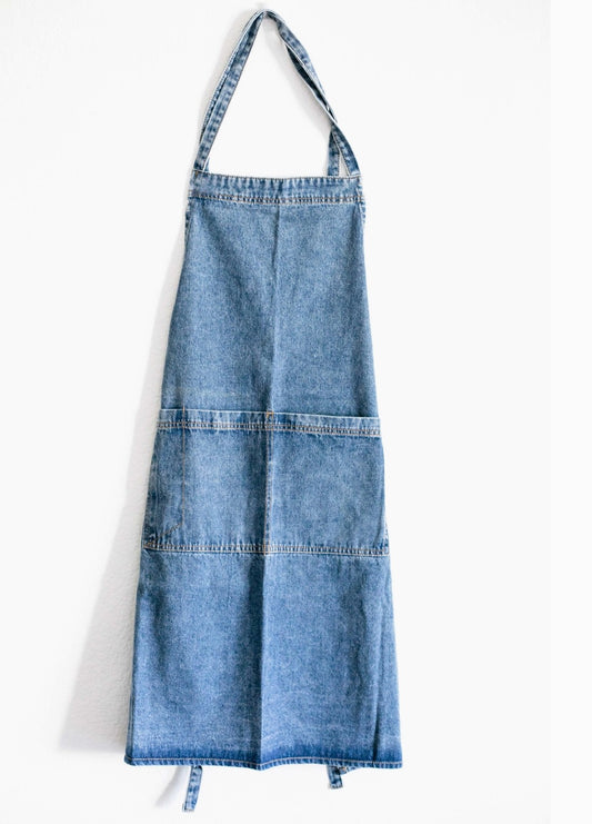 Washed Denim Apron