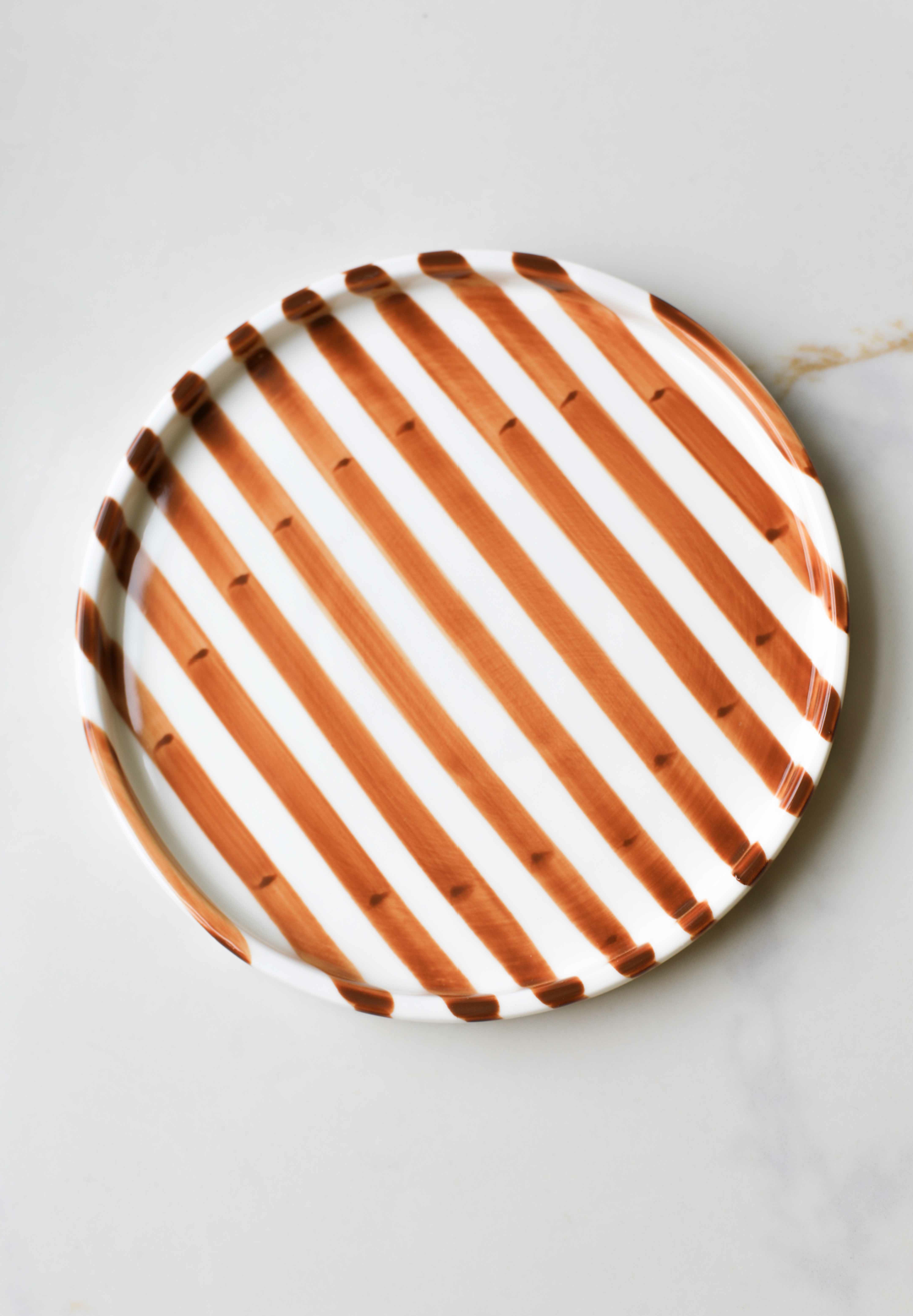 Simple Striped Ceramic Plate