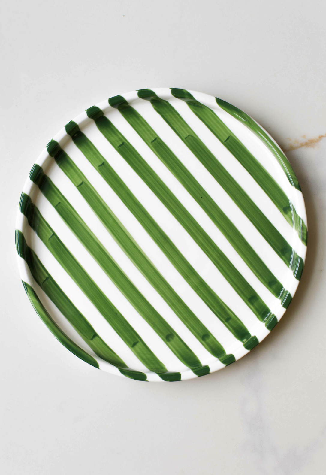 Simple Striped Ceramic Plate