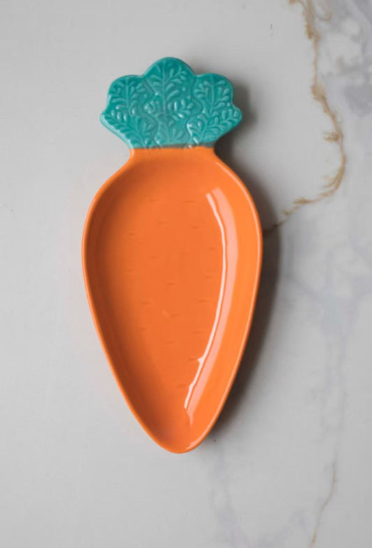 Mini Carrot Ceramic Plate