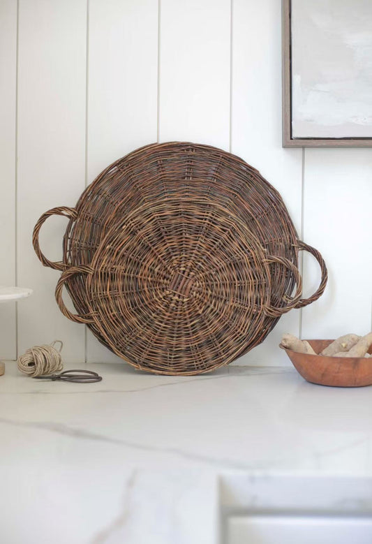 Handmade Farmhouse Wicker Tray