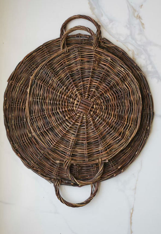 Handmade Farmhouse Wicker Tray
