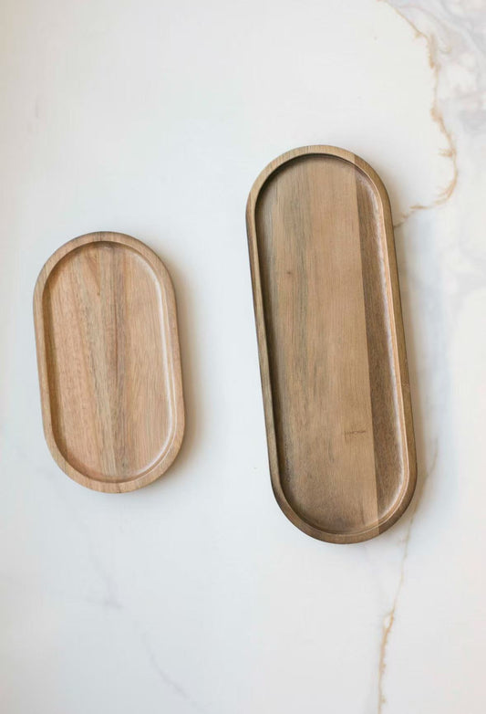 Wooden Oval Trays