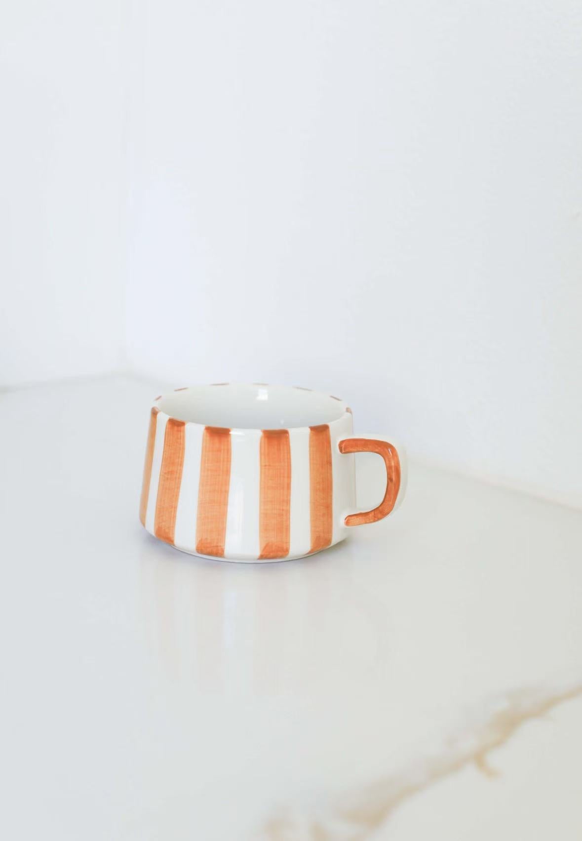Striped Ceramic Mugs