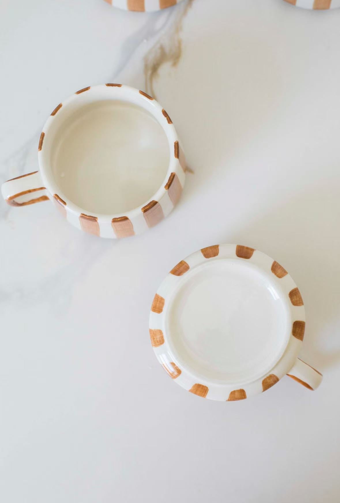 Striped Ceramic Mugs