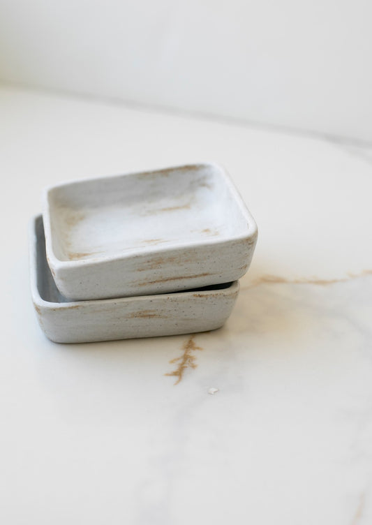White Square Small Tray
