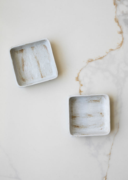 White Square Small Tray