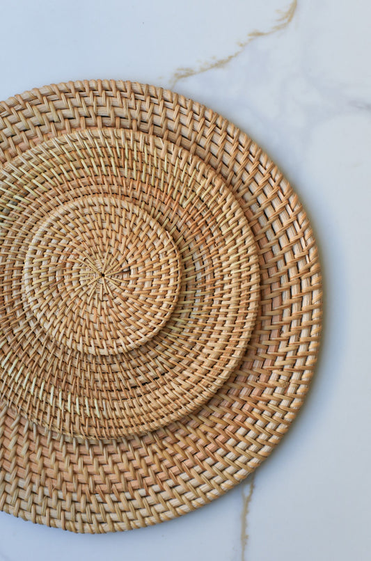 Natural Hand Woven Rattan Placemats