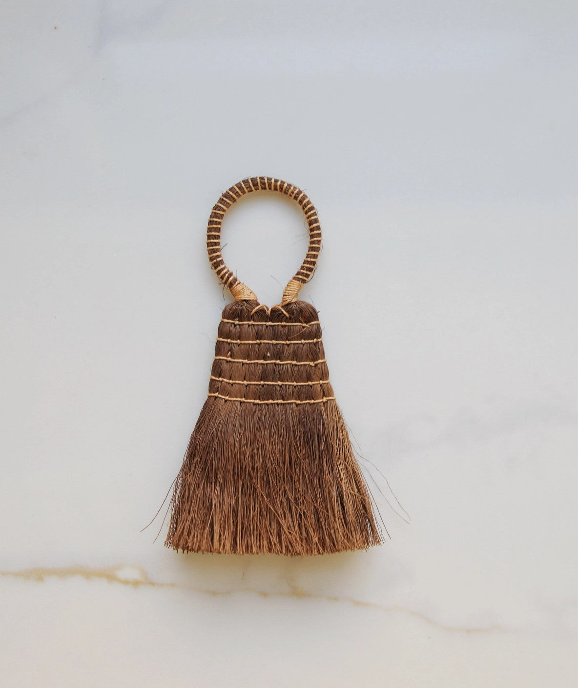 Mini Palm Fiber Brush with Handle