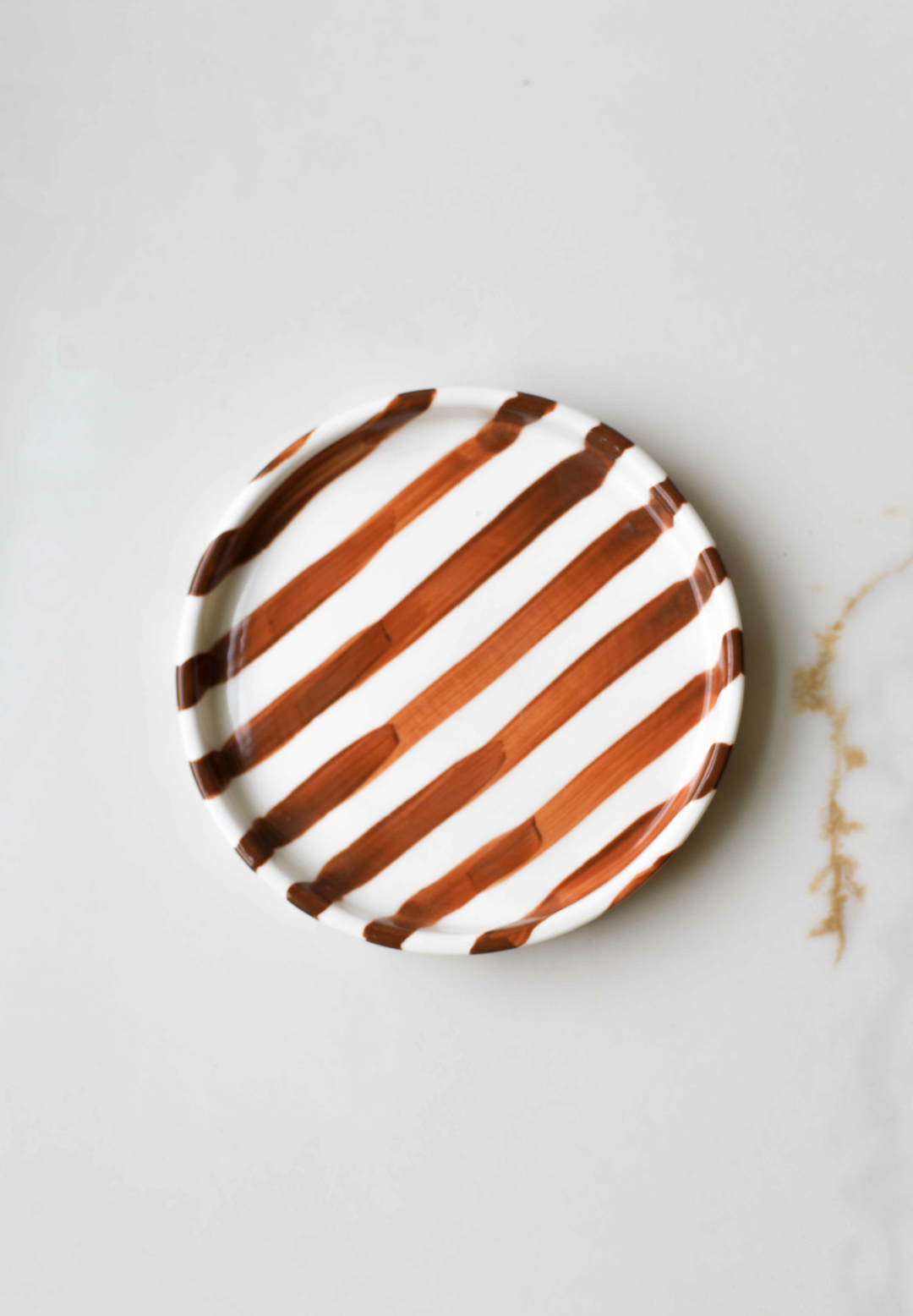 Simple Striped Ceramic Plate